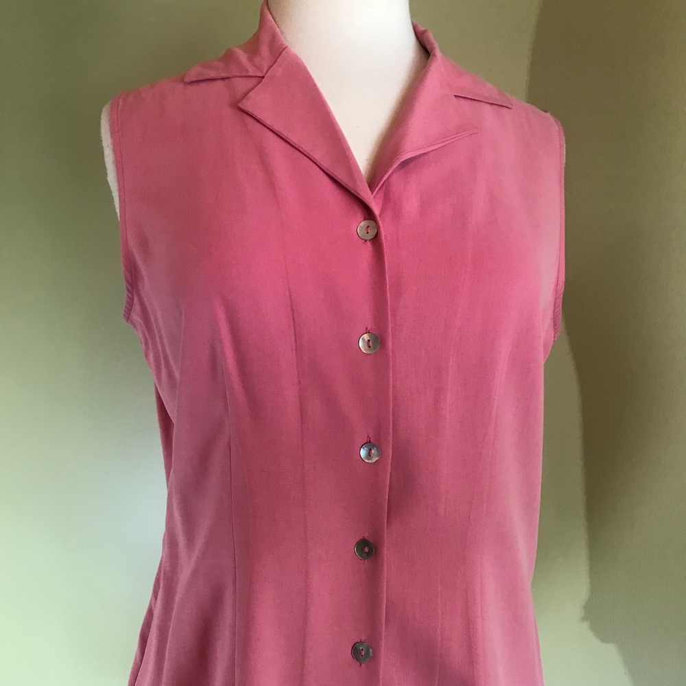 Silkland sleeveless blouse.